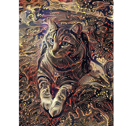 Tiger - Full Round Drill Diamond Painting 30*40CM