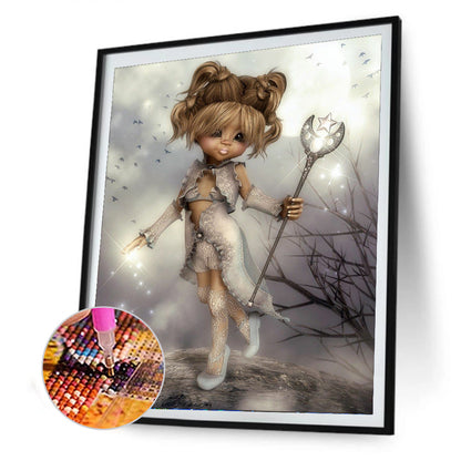 Little Girl - Full Round Drill Diamond Painting 30*40CM