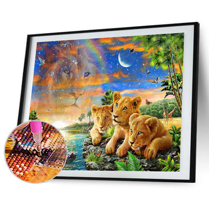 Cub Tiger - Full Round Drill Diamond Painting 50*40CM