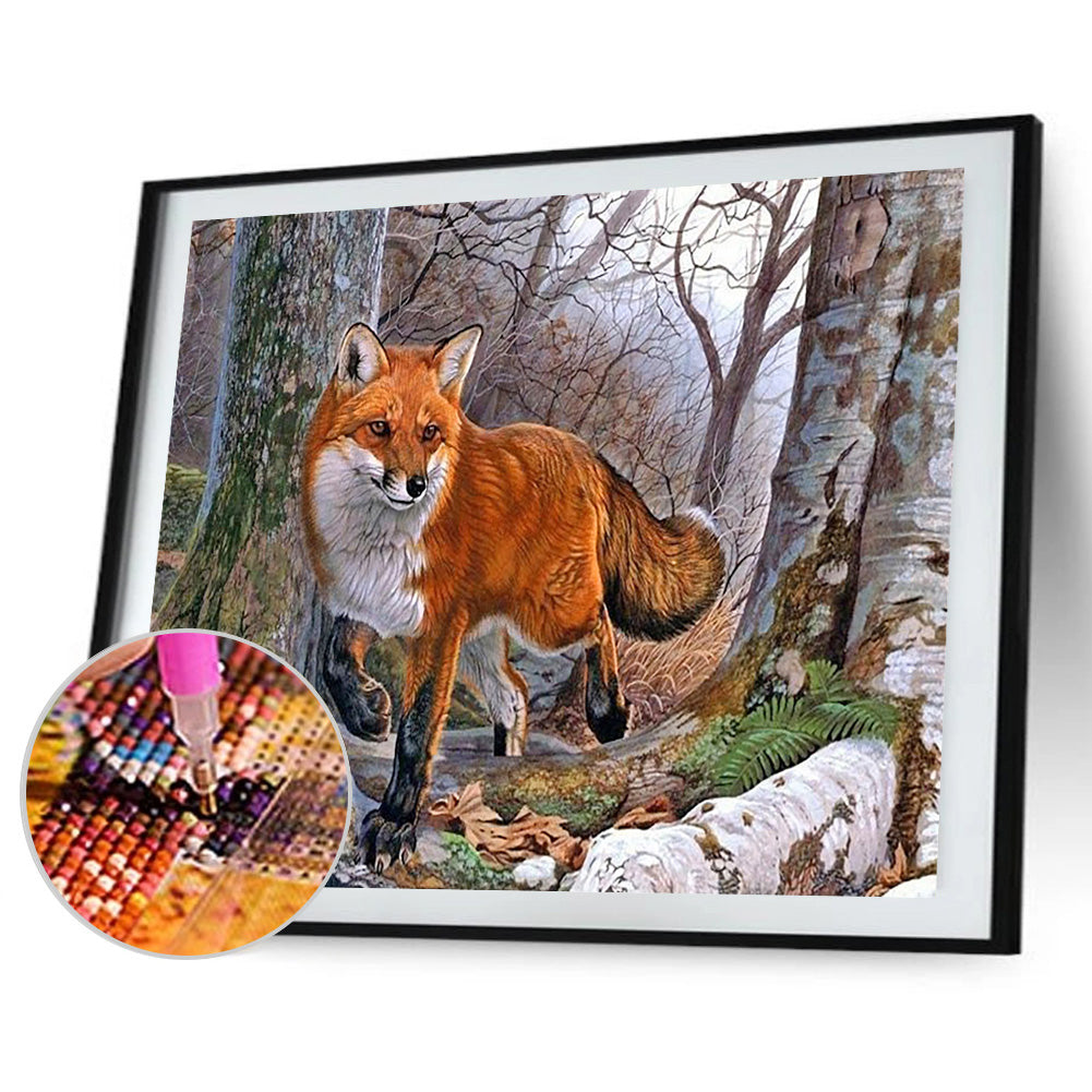 Fox - Full Round Drill Diamond Painting 40*30CM