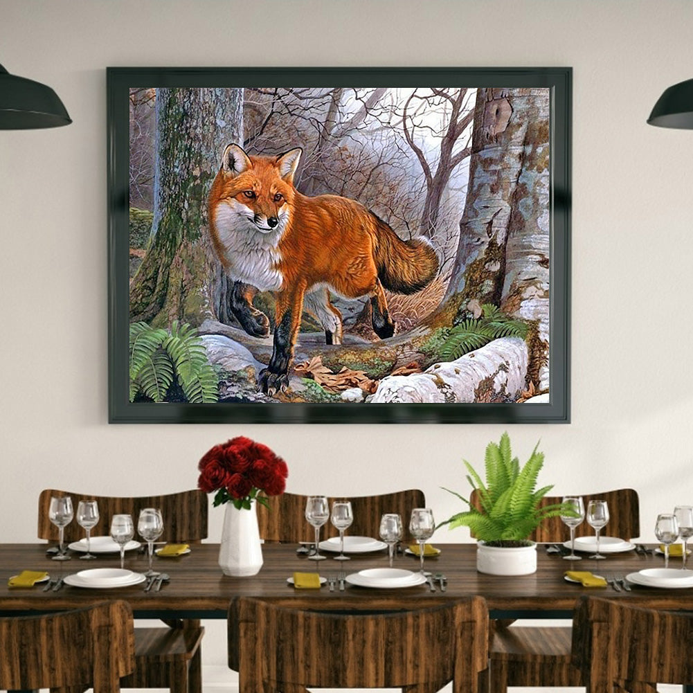 Fox - Full Round Drill Diamond Painting 40*30CM