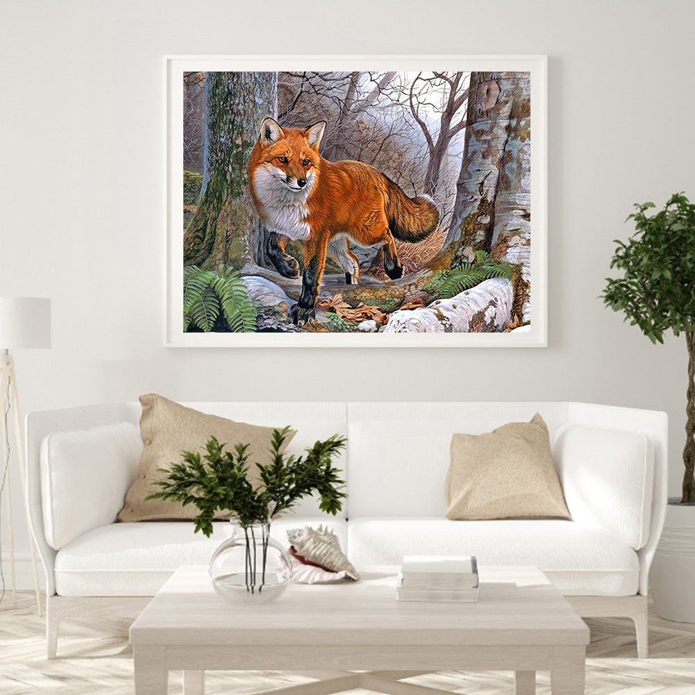 Fox - Full Round Drill Diamond Painting 40*30CM