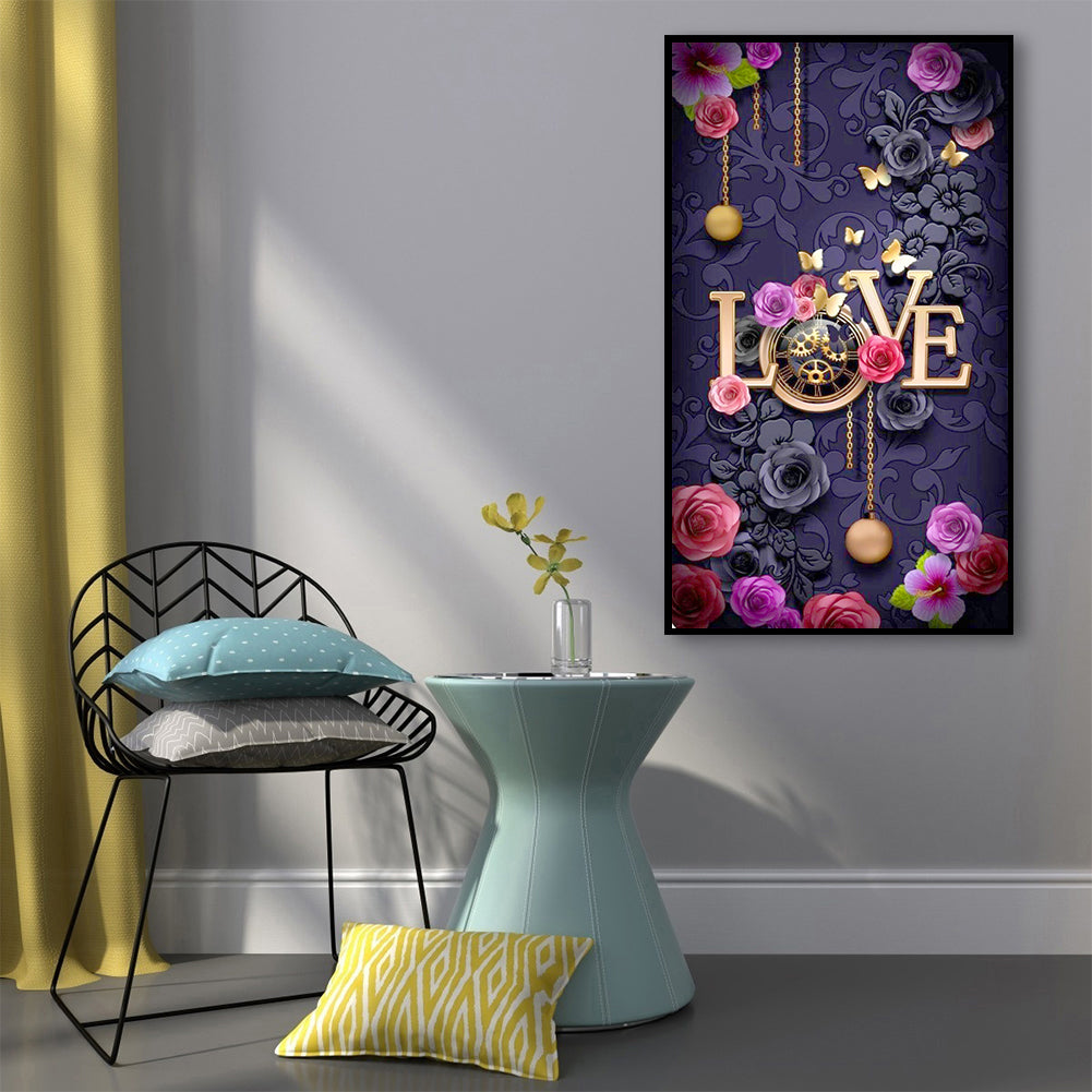 Love - Full Round Drill Diamond Painting 40*70CM