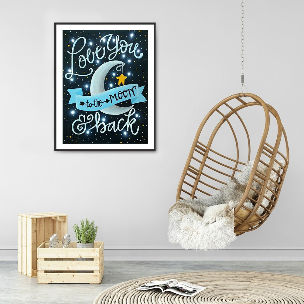 Love You - Full Round Drill Diamond Painting 30*40CM