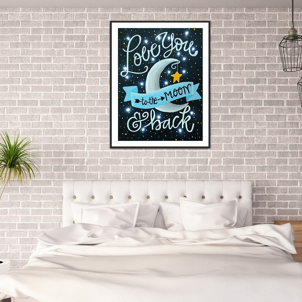 Love You - Full Round Drill Diamond Painting 30*40CM