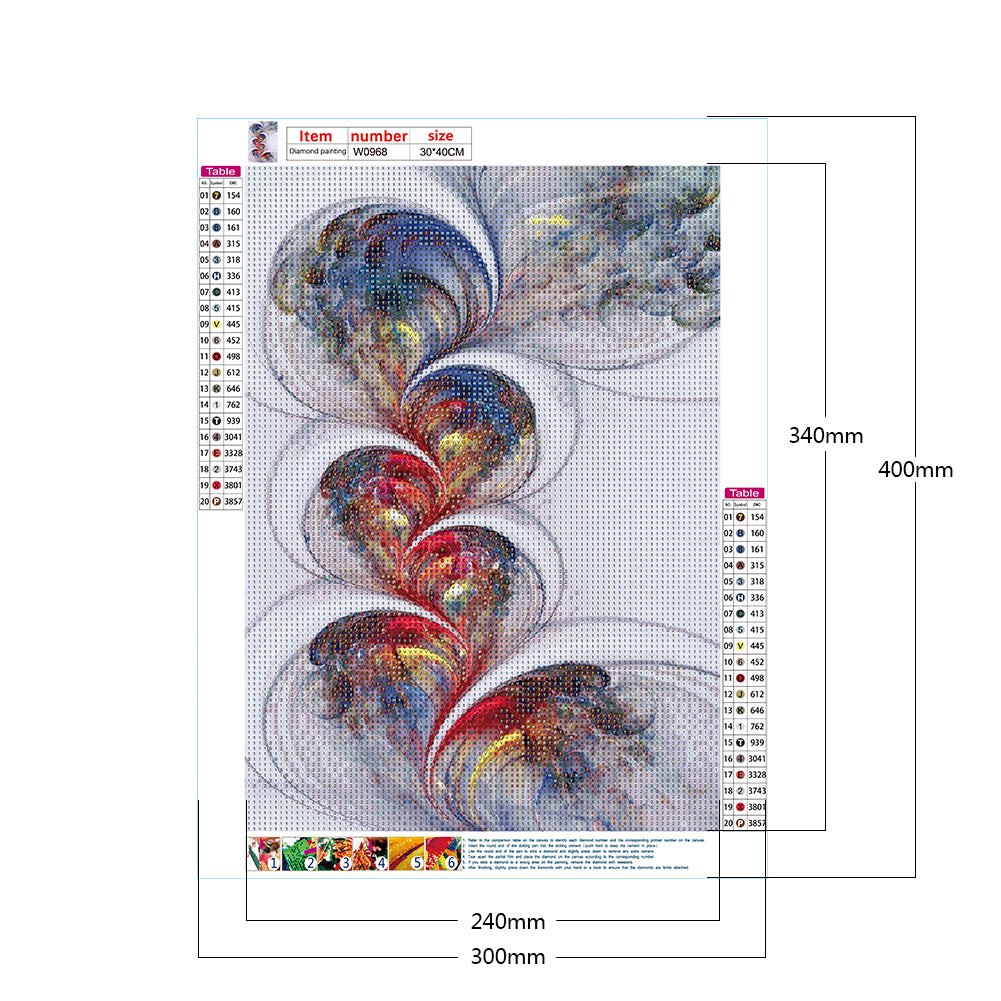 Pattern - Full Round Drill Diamond Painting 30*40CM