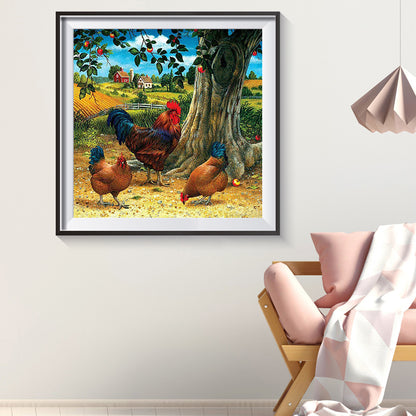 Rooster - Full Square Drill Diamond Painting 30*30CM