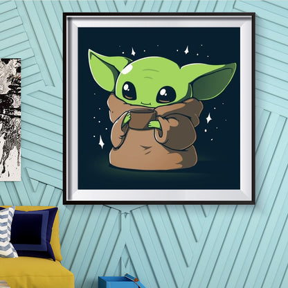 Cute Yoda - Full Round Drill Diamond Painting 30*30CM