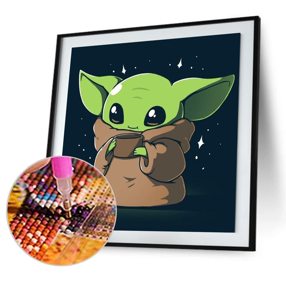 Cute Yoda - Full Round Drill Diamond Painting 30*30CM