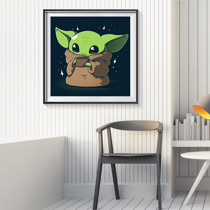 Cute Yoda - Full Round Drill Diamond Painting 30*30CM