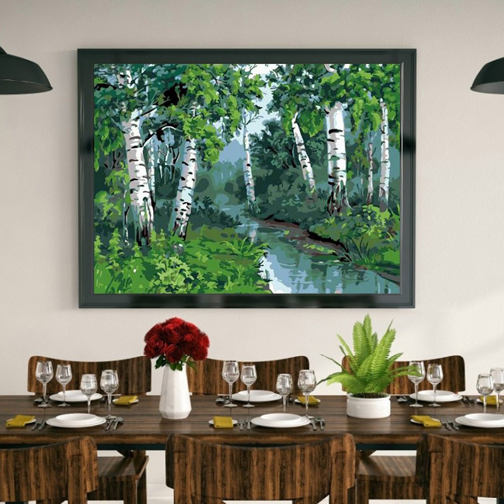 Forest Landscape - Full Square Drill Diamond Painting 40*30CM