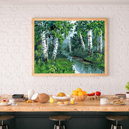 Forest Landscape - Full Square Drill Diamond Painting 40*30CM