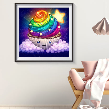 Doughnut Cupcake - Full Round Drill Diamond Painting 30*30CM