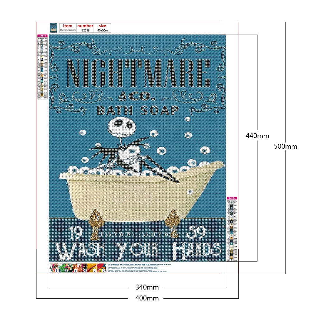 Abstract Letters - Full Round Drill Diamond Painting 40*50CM