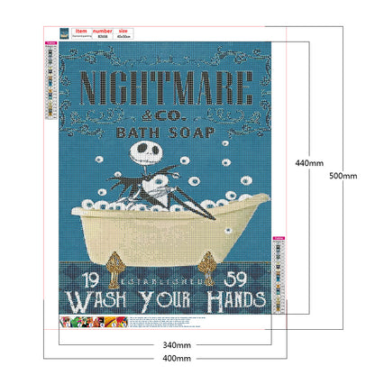 Abstract Letters - Full Round Drill Diamond Painting 40*50CM