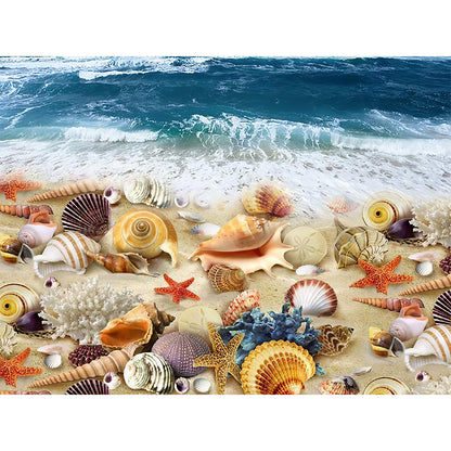 Sea Shells - Full Round Drill Diamond Painting 40*30CM