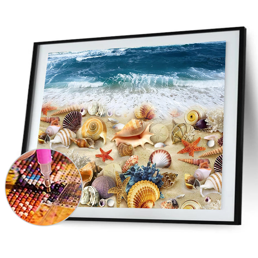 Sea Shells - Full Round Drill Diamond Painting 40*30CM