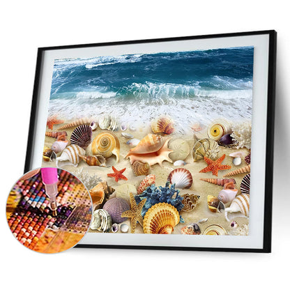 Sea Shells - Full Round Drill Diamond Painting 40*30CM