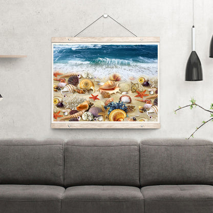 Sea Shells - Full Round Drill Diamond Painting 40*30CM