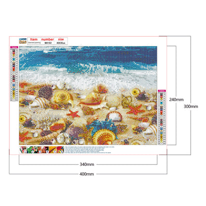 Sea Shells - Full Round Drill Diamond Painting 40*30CM