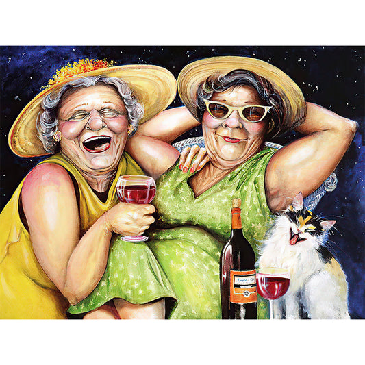 Old Woman - Full Round Drill Diamond Painting 40*30CM