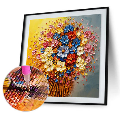 Flower Grass - Full Round Drill Diamond Painting 30*30CM