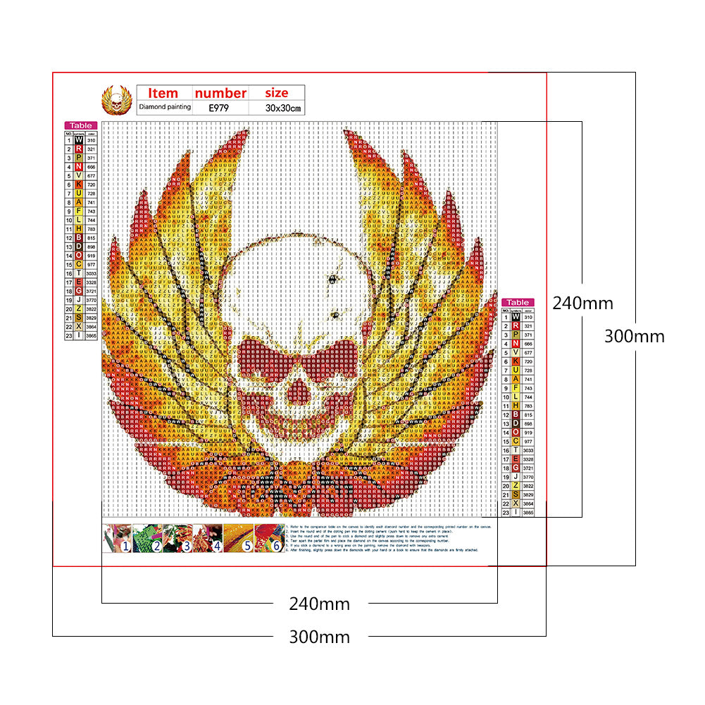 Skeleton - Full Round Drill Diamond Painting 30*30CM
