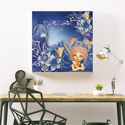 Cartoon Girl - Special Shaped Drill Diamond Painting 30*30CM
