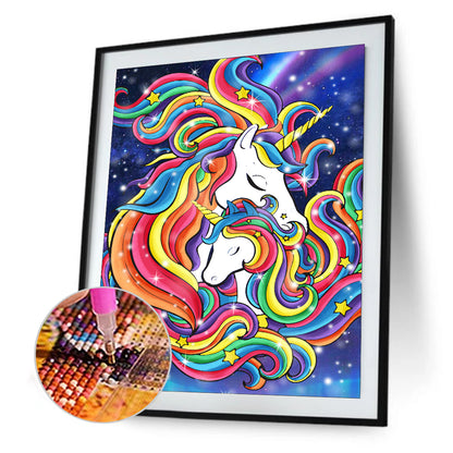 Unicorn - Full Round Drill Diamond Painting 30*40CM