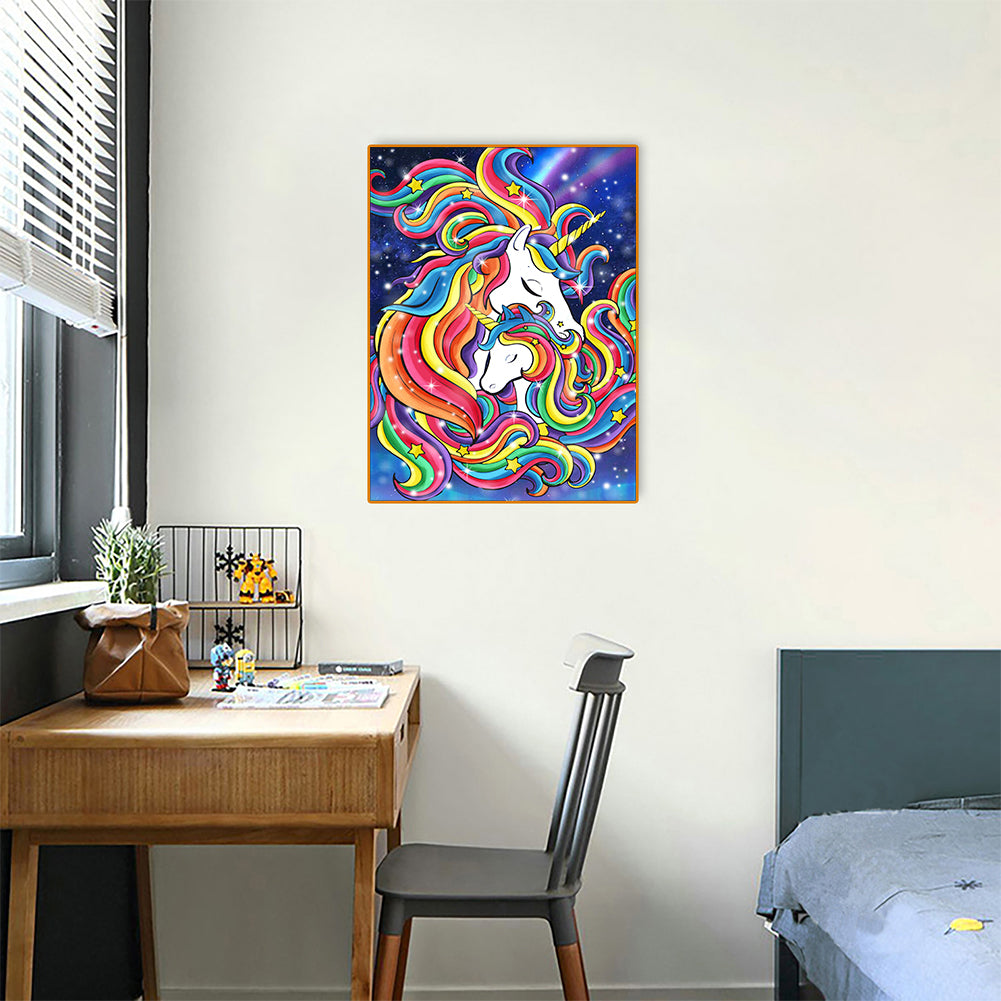 Unicorn - Full Round Drill Diamond Painting 30*40CM