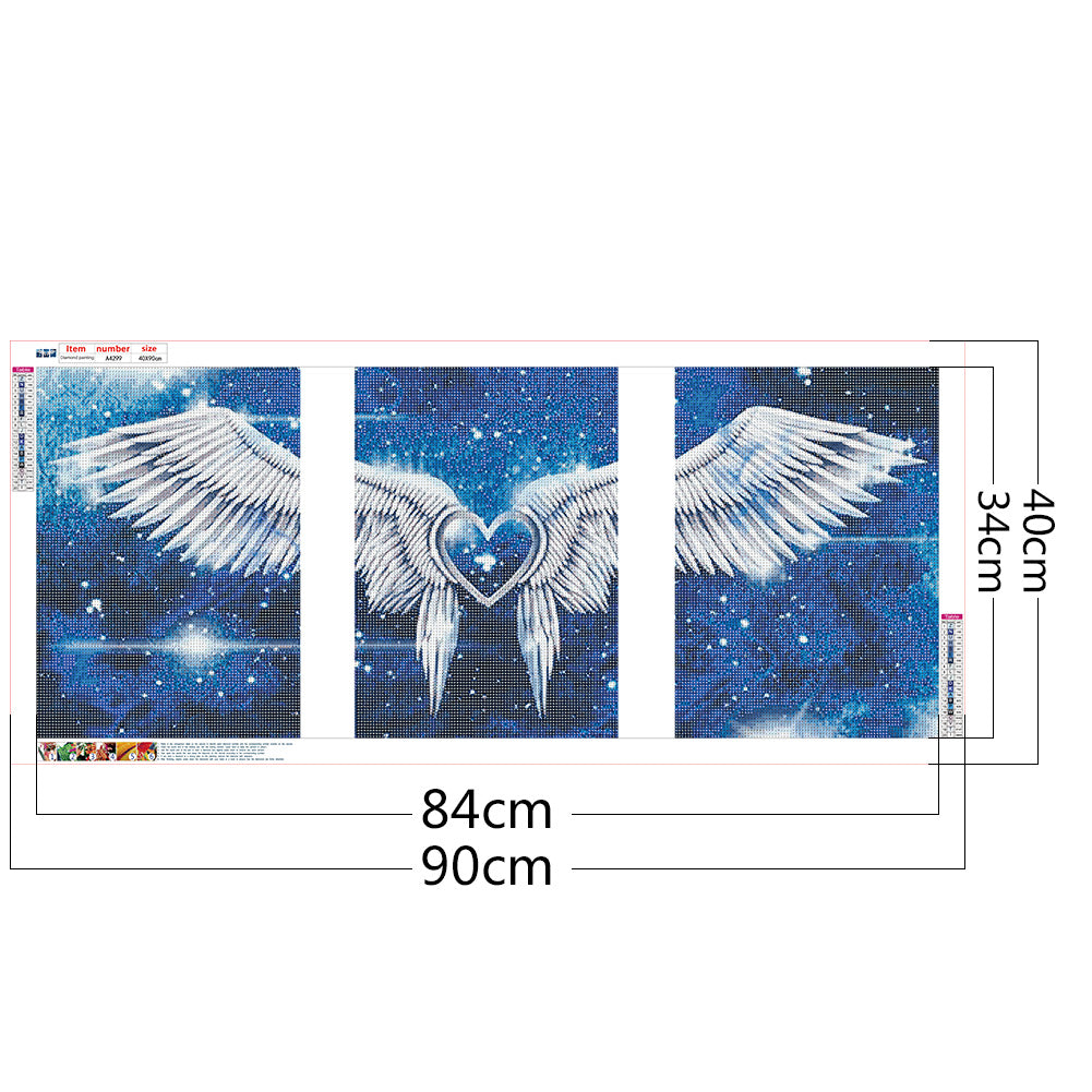 Angel Wings - Full Round Drill Diamond Painting 90*40CM