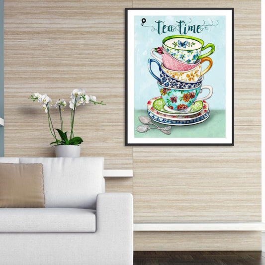 Afternoon Tea Time - Full Round Drill Diamond Painting 30*40CM