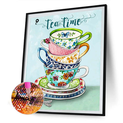 Afternoon Tea Time - Full Round Drill Diamond Painting 30*40CM
