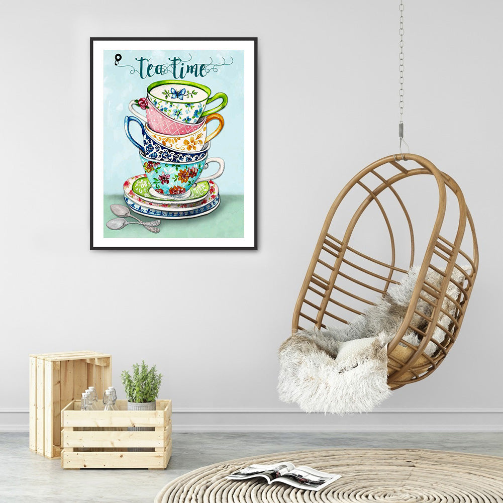 Afternoon Tea Time - Full Round Drill Diamond Painting 30*40CM