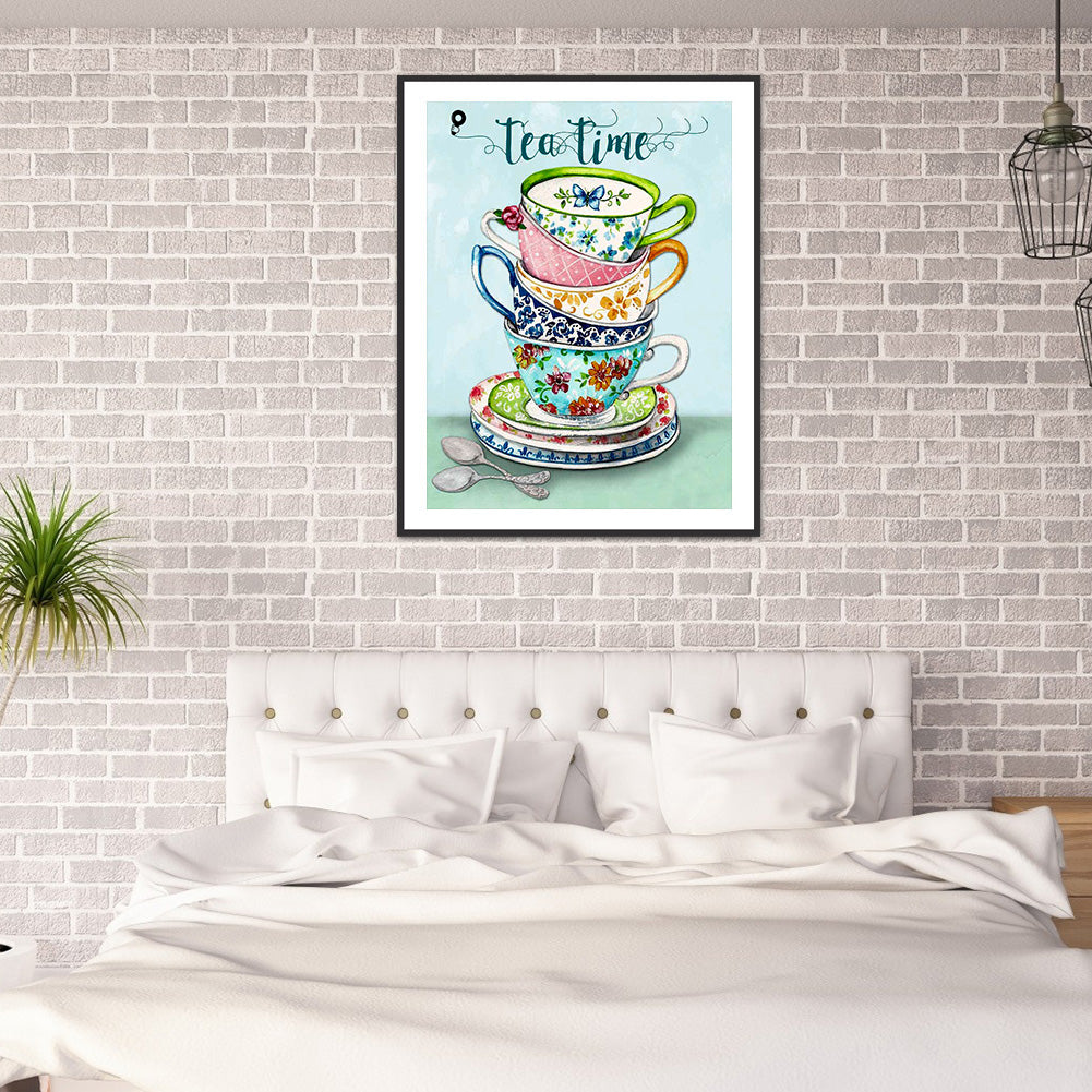 Afternoon Tea Time - Full Round Drill Diamond Painting 30*40CM