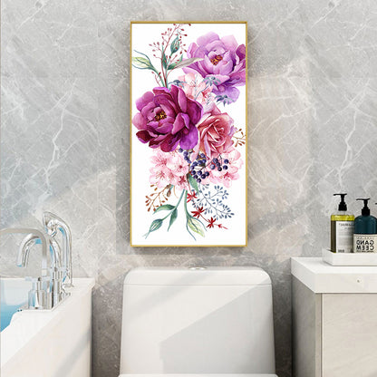 Peony - Full Round Drill Diamond Painting 30*60CM