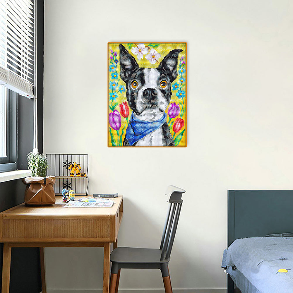 Dog - Special Shaped Drill Diamond Painting 30*40CM