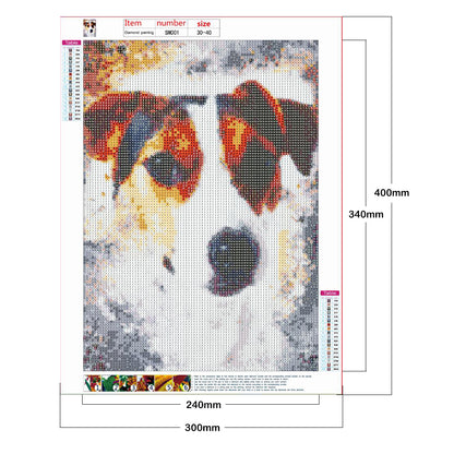 Dog - Full Round Drill Diamond Painting 30*40CM