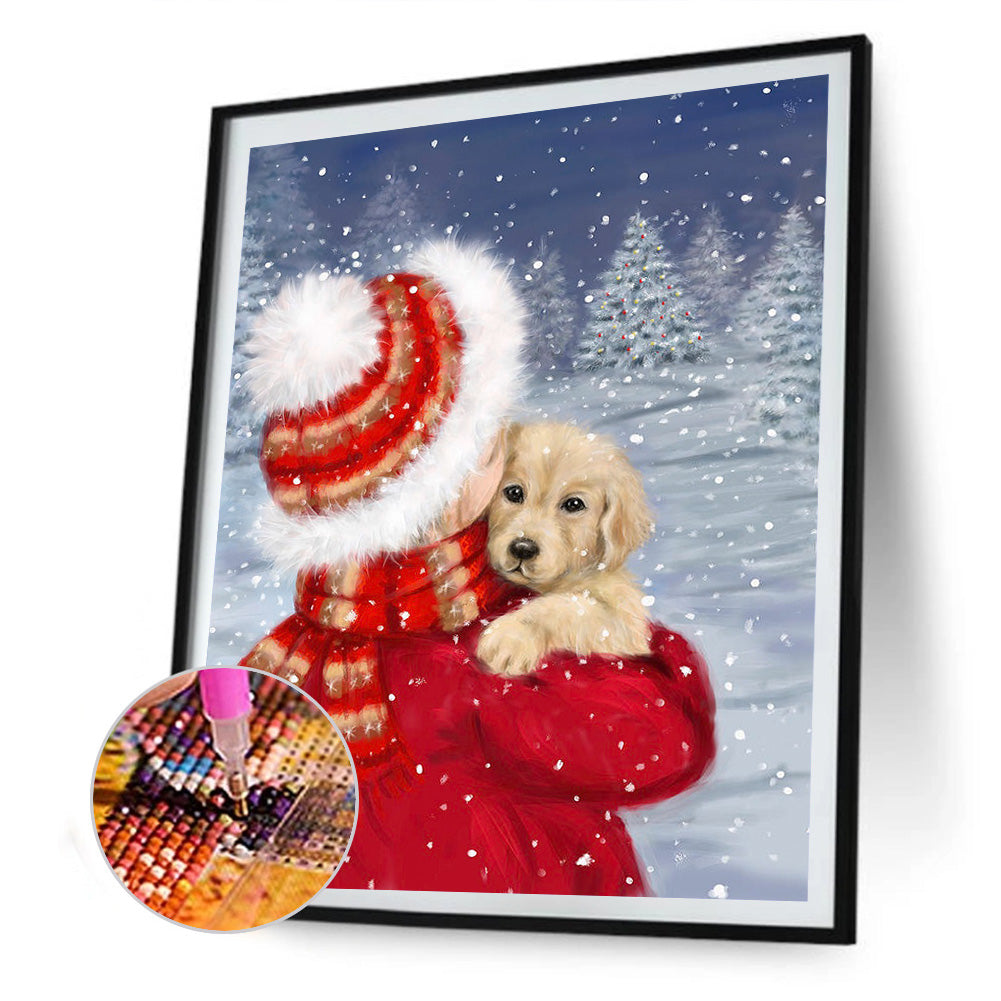 Dog - Full Round Drill Diamond Painting 30*40CM