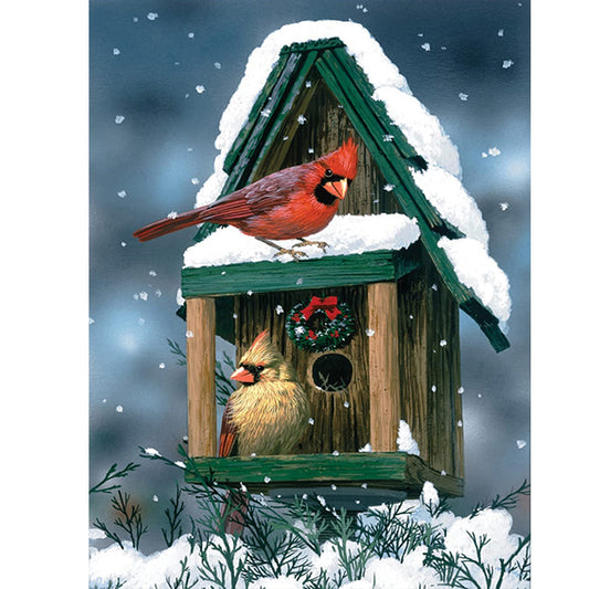 Snow Bird - Full Round Drill Diamond Painting 30*40CM