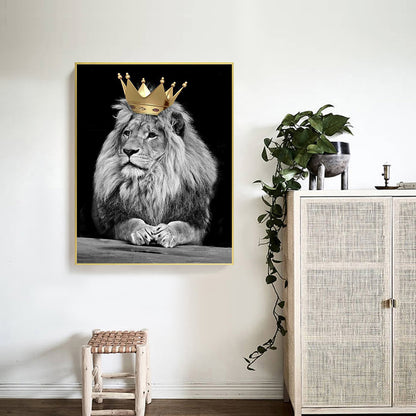 Forest Lion - Full Round Drill Diamond Painting 40*50CM