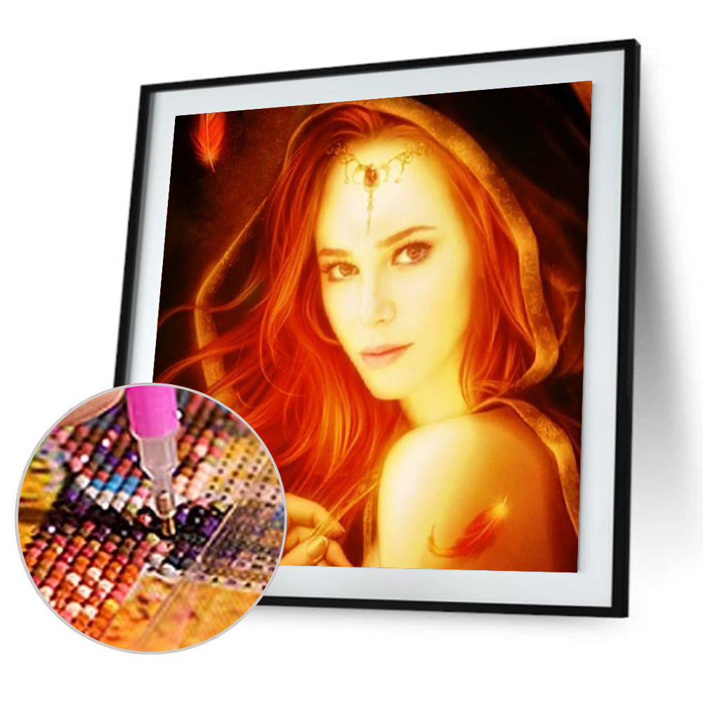 Blonde - Full Round Drill Diamond Painting 30*30CM