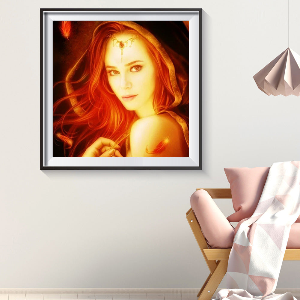 Blonde - Full Round Drill Diamond Painting 30*30CM