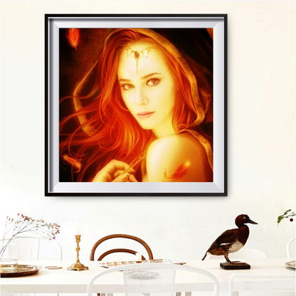 Blonde - Full Round Drill Diamond Painting 30*30CM