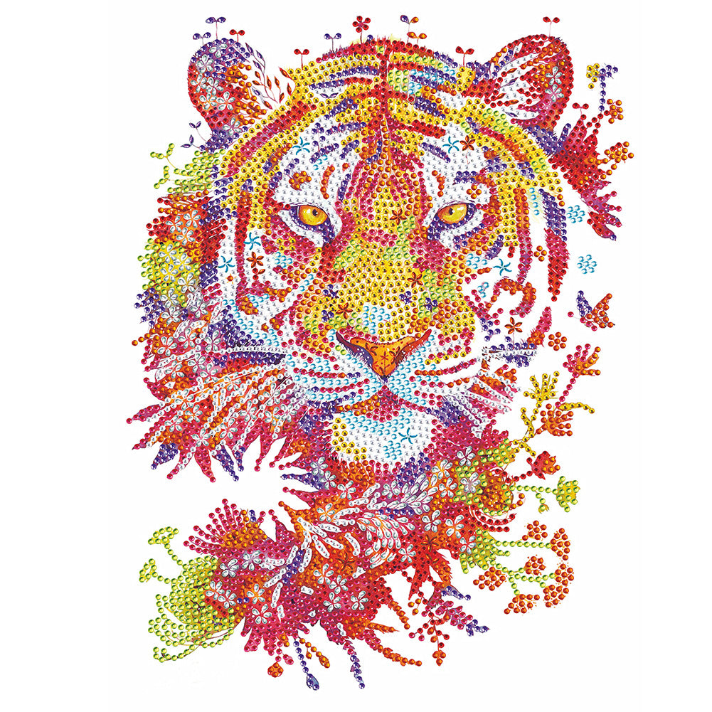 Tiger - Special Shaped Drill Diamond Painting 30*40CM