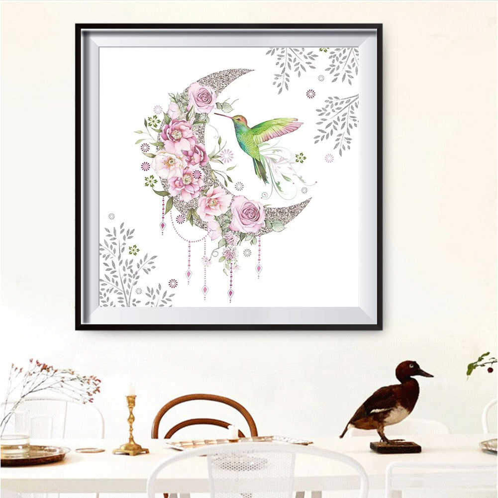 Flower Bird - Full Round Drill Diamond Painting 30*30CM