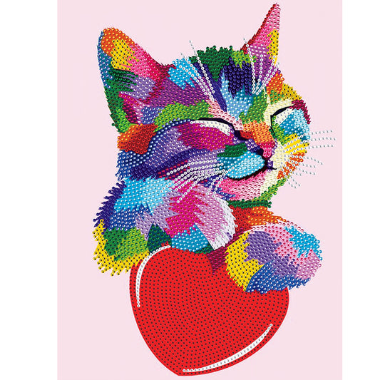 Cat - Special Shaped Drill Diamond Painting 30*40CM