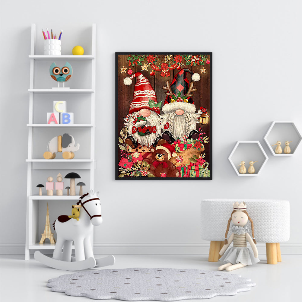 Christmas Gnome - Full Round Drill Diamond Painting 30*40CM