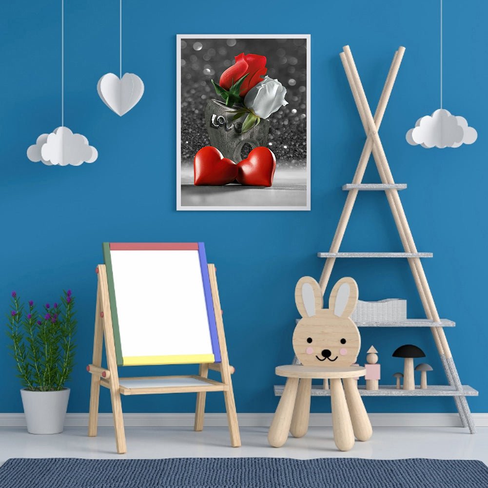 Love Rose - Full Round Drill Diamond Painting 30*40CM