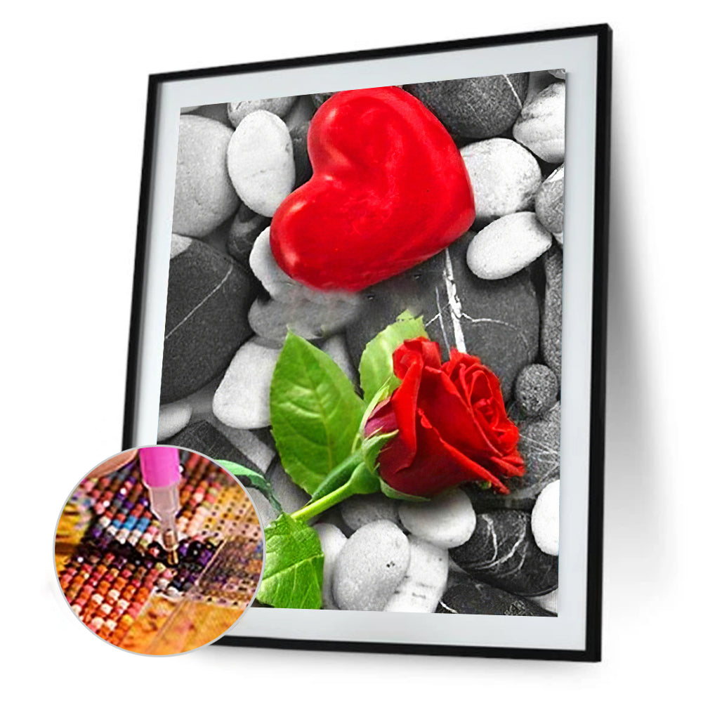 Love Rose - Full Round Drill Diamond Painting 30*40CM